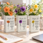 50th-Birthday-Women-Gift-For-Her-Turning-50,-Custom-Birth-Month-Flower-Book-Vase-Personalized-Vase1