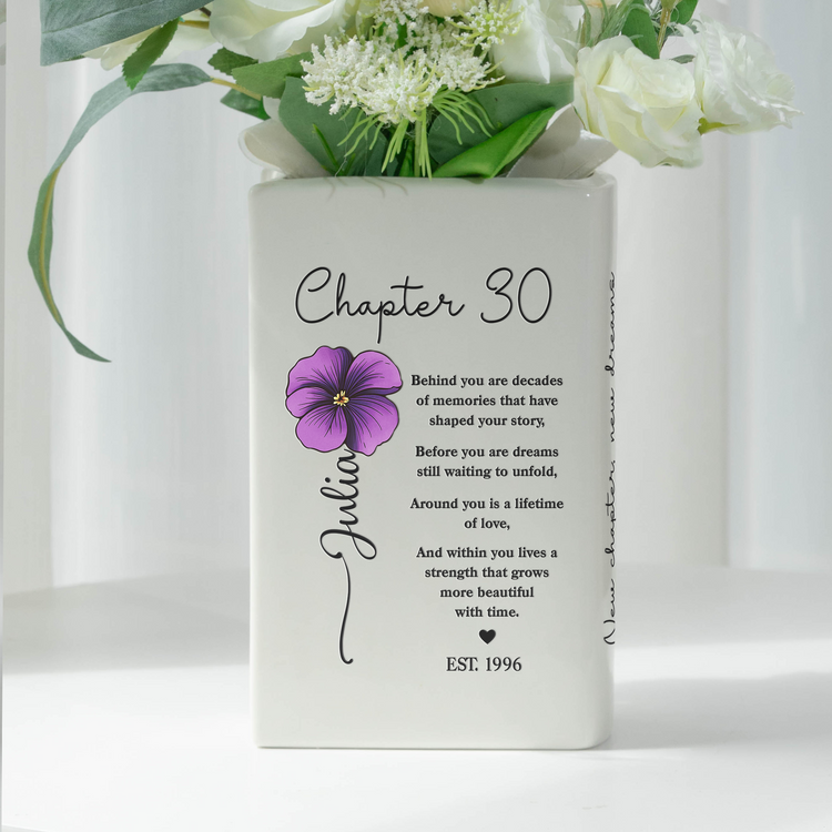50th-Birthday-Women-Gift-For-Her-Turning-50,-Custom-Birth-Month-Flower-Book-Vase-Personalized-Vase5