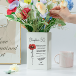 50th-Birthday-Women-Gift-For-Her-Turning-50,-Custom-Birth-Month-Flower-Book-Vase-Personalized-Vase7