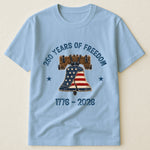 Patchwork Style USA Liberty Bell Print - Shirt