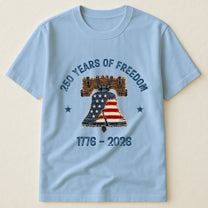 Patchwork Style USA Liberty Bell Print - Shirt