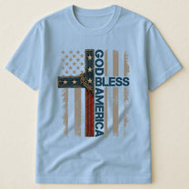 Cross God Bless America - Shirt