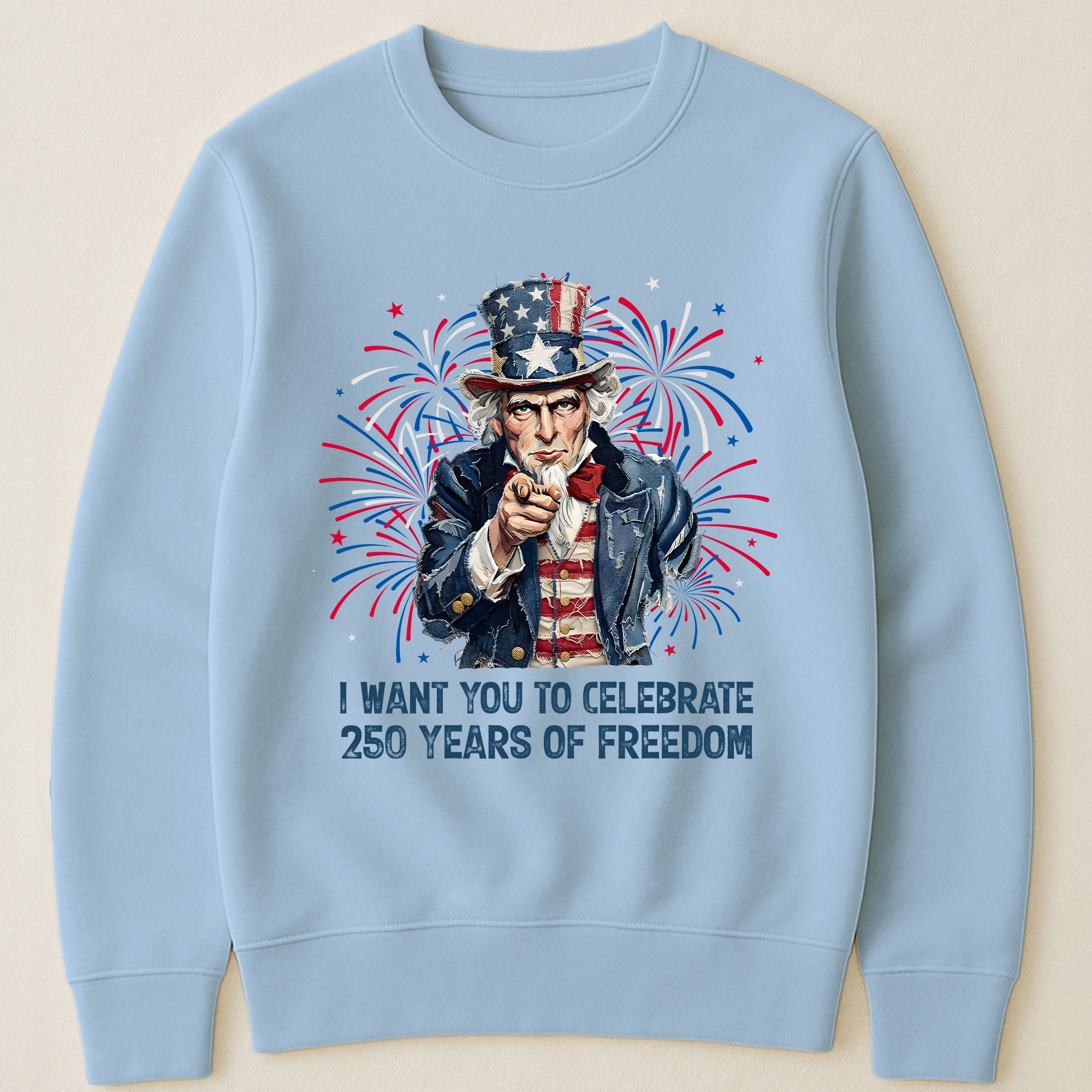 Patchwork Style Usa Uncle Sam Print - Shirt