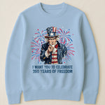 Patchwork Style Usa Uncle Sam Print - Shirt