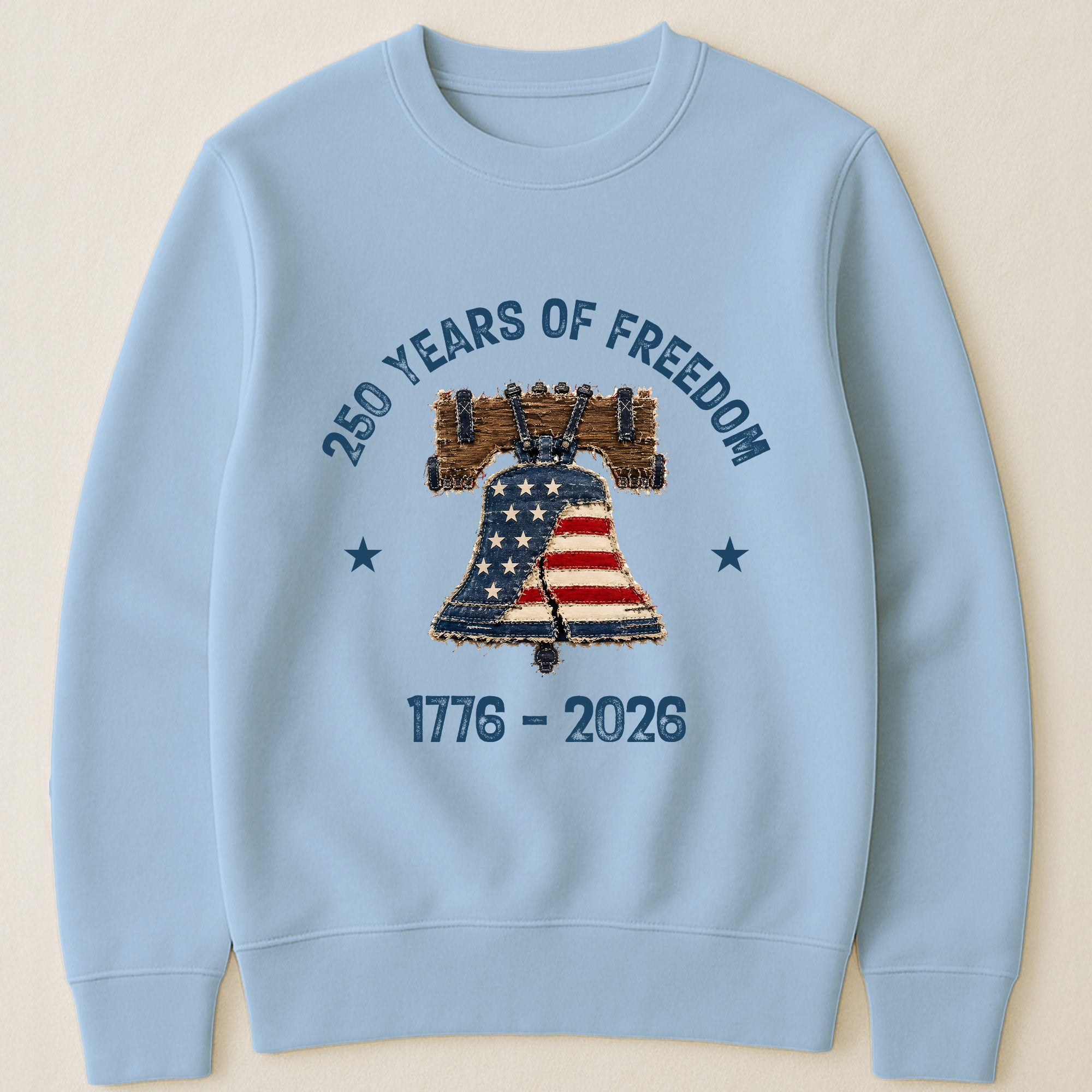 Patchwork Style USA Liberty Bell Print - Shirt