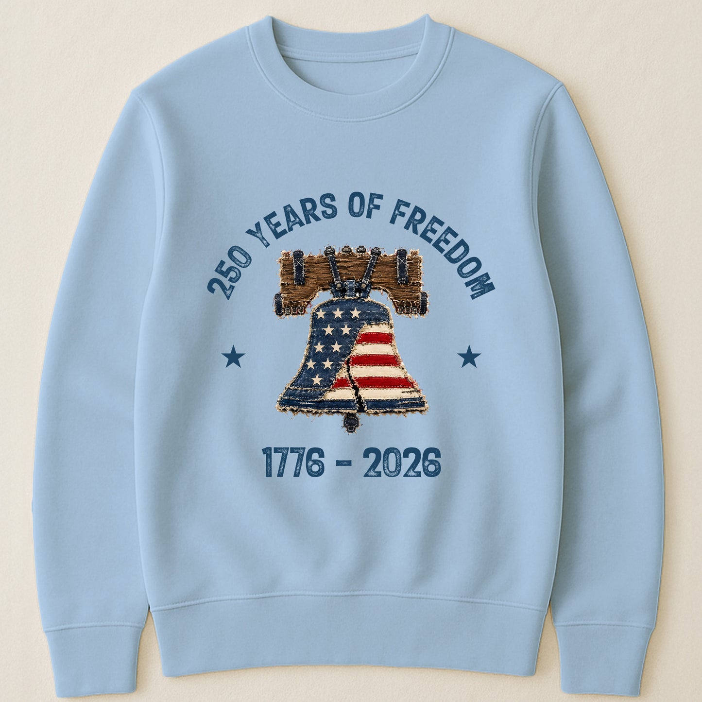 Patchwork Style USA Liberty Bell Print - Shirt