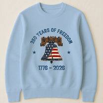 Patchwork Style USA Liberty Bell Print - Shirt