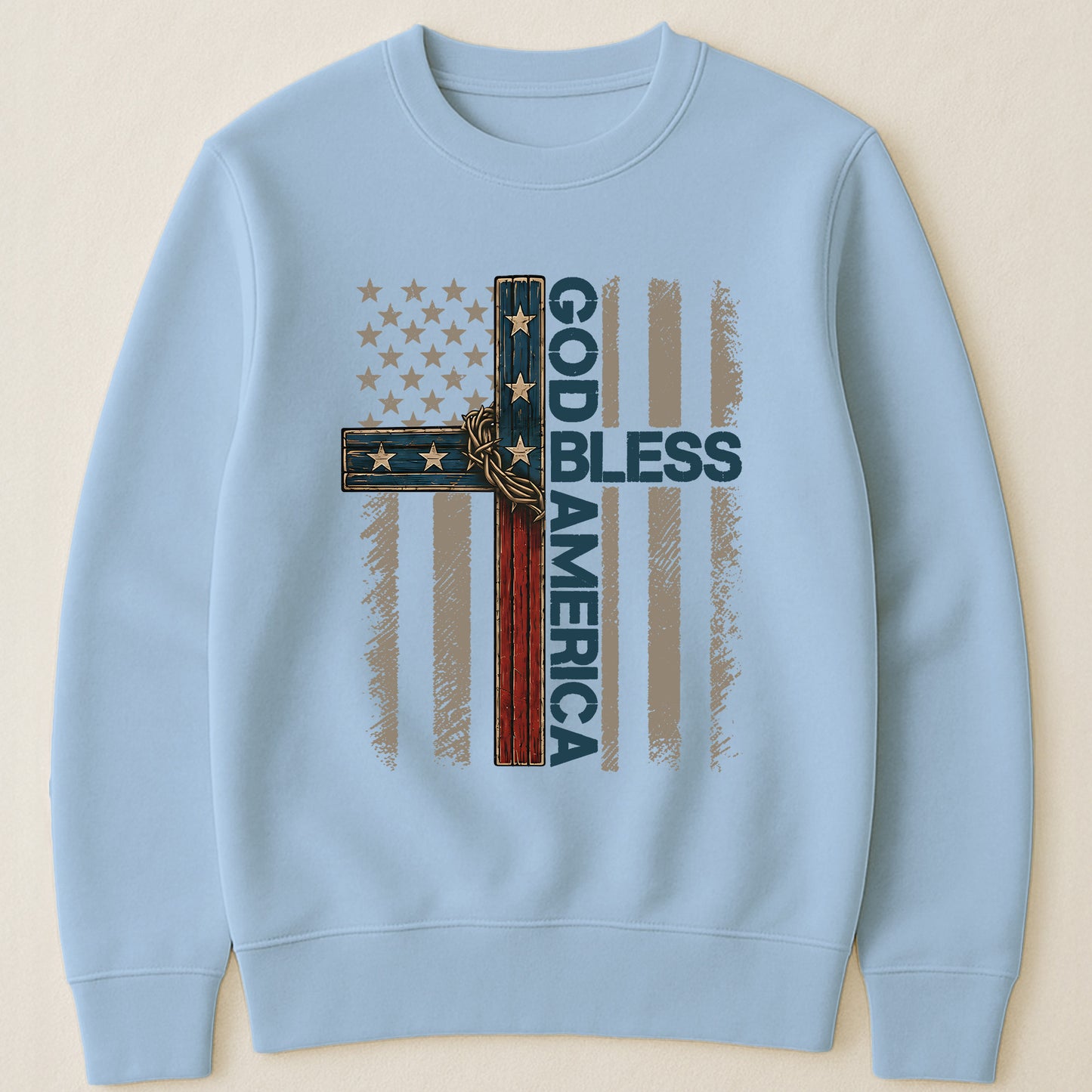 Cross God Bless America - Shirt