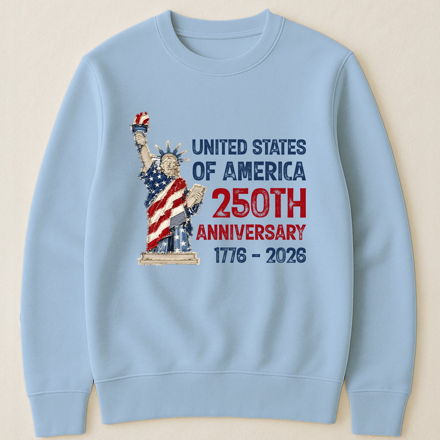 Patchwork Style USA Statue Of Liberty Print - Shirt