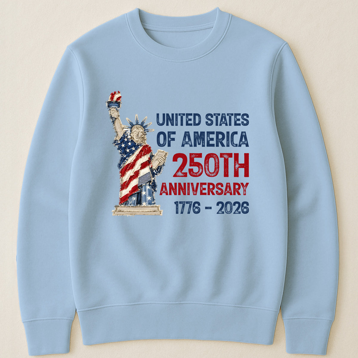 Patchwork Style USA Statue Of Liberty Print - Shirt