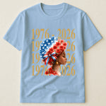 Black Woman Patriotic Afro - Shirt