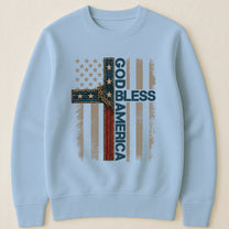Cross God Bless America - Shirt