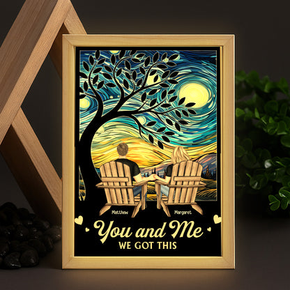 You & Me We Got This Starry Night New Version - Personalized Frame Light Box