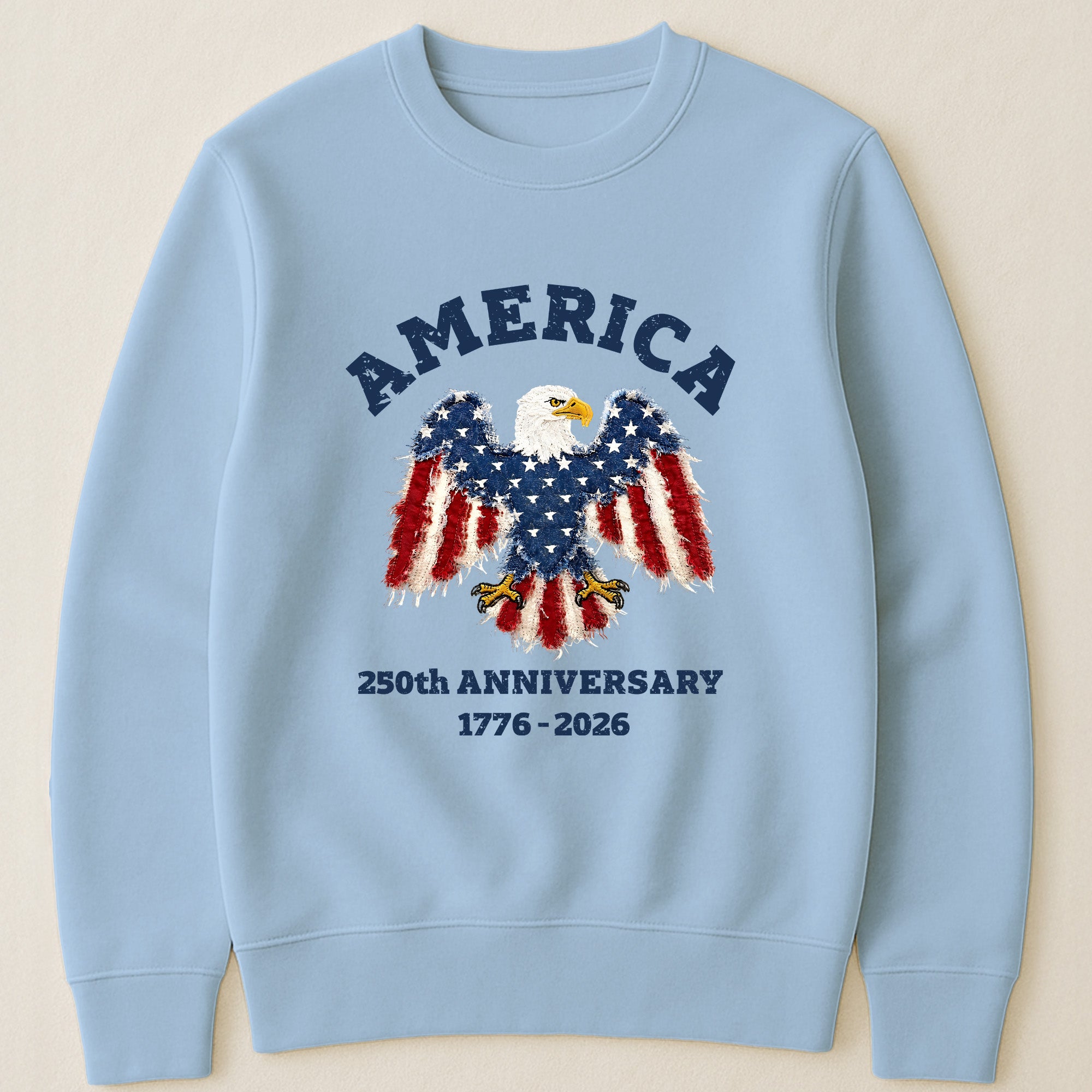 Patchwork Style USA Bald Eagles Print - Shirt