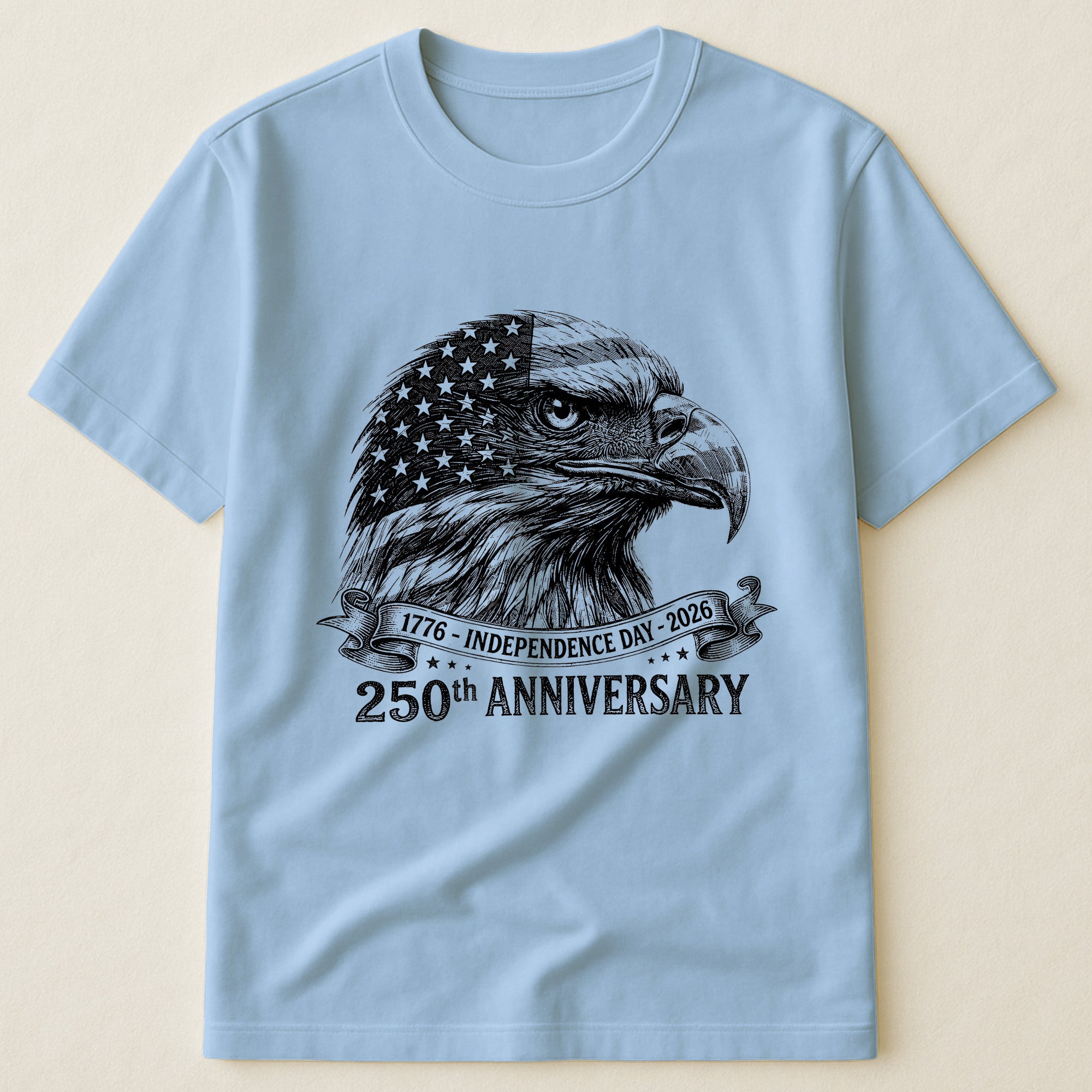 Bald Eagle Usa 250Th Anniversary Monochrome - Shirt