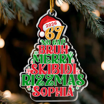 67 Bruh 2026 Slang - Personalized Acrylic Ornament