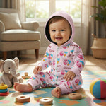 67 Ice Cream Drip - Personalized Hooded Jumpsuit