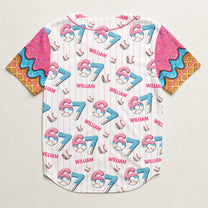 67 Sport Ice Cream Drip - Personalized Kids Baseball Jersey