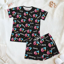 67_Ice_Cream_Pattern_Personalized_Kids_Clothing_Set_1