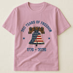 Patchwork Style USA Liberty Bell Print - Shirt