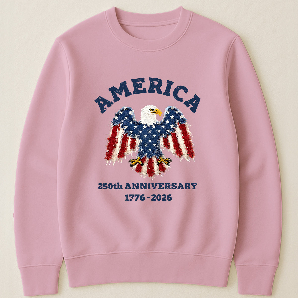 Patchwork Style USA Bald Eagles Print - Shirt