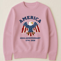 Patchwork Style USA Bald Eagles Print - Shirt