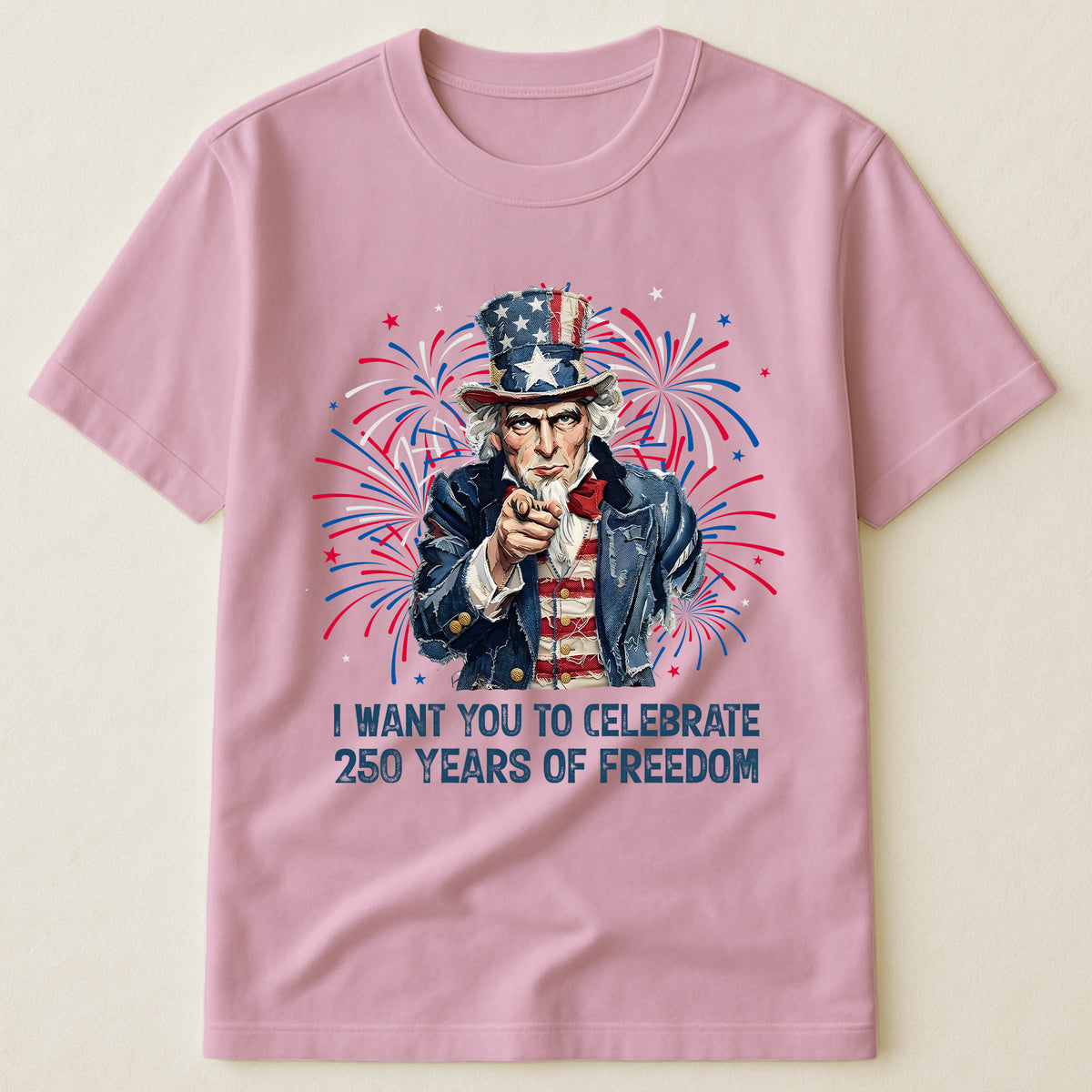 Patchwork Style Usa Uncle Sam Print - Shirt