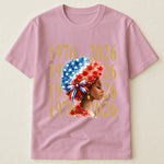 Black Woman Patriotic Afro - Shirt
