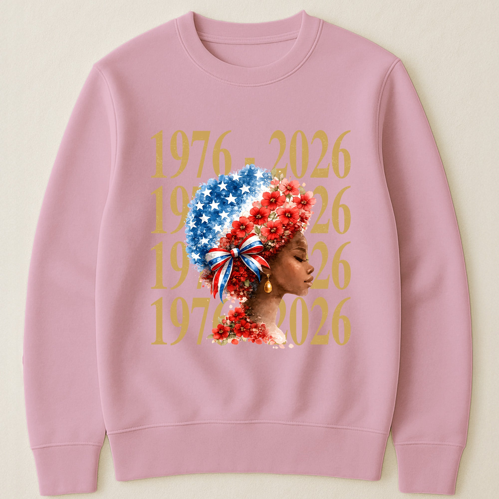 Black Woman Patriotic Afro - Shirt