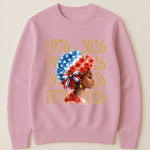 Black Woman Patriotic Afro - Shirt