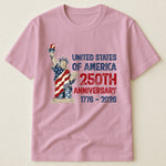 Patchwork Style USA Statue Of Liberty Print - Shirt
