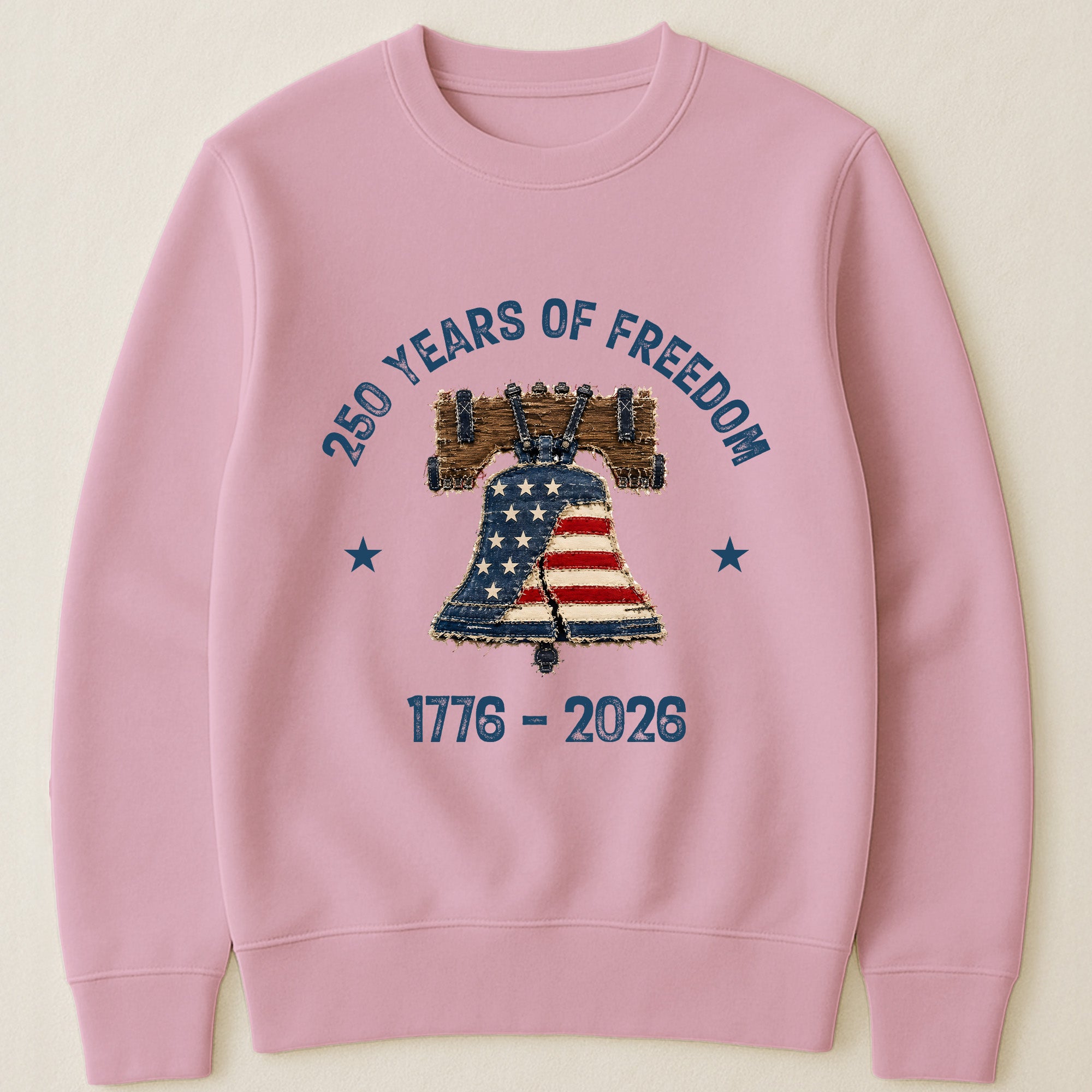 Patchwork Style USA Liberty Bell Print - Shirt