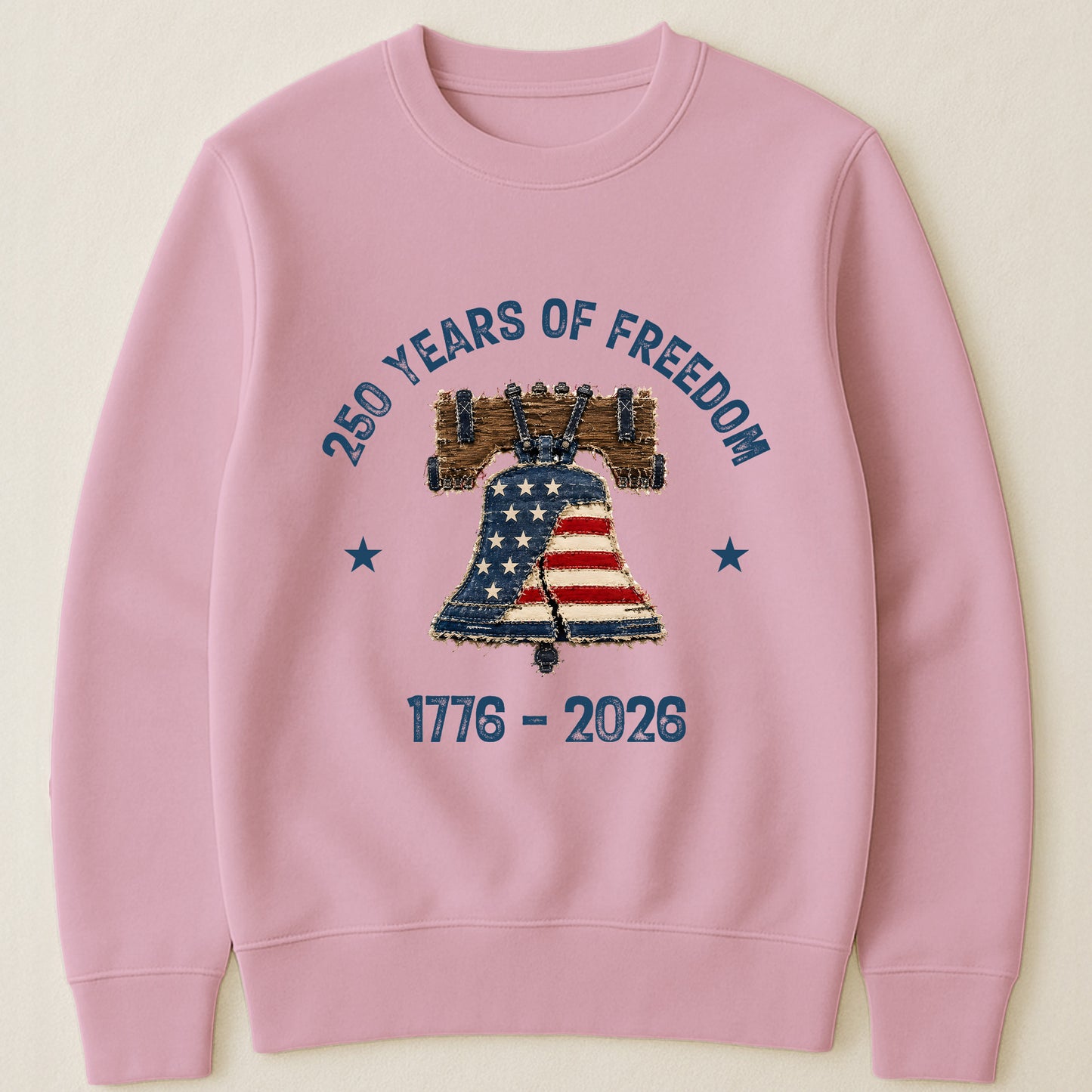 Patchwork Style USA Liberty Bell Print - Shirt
