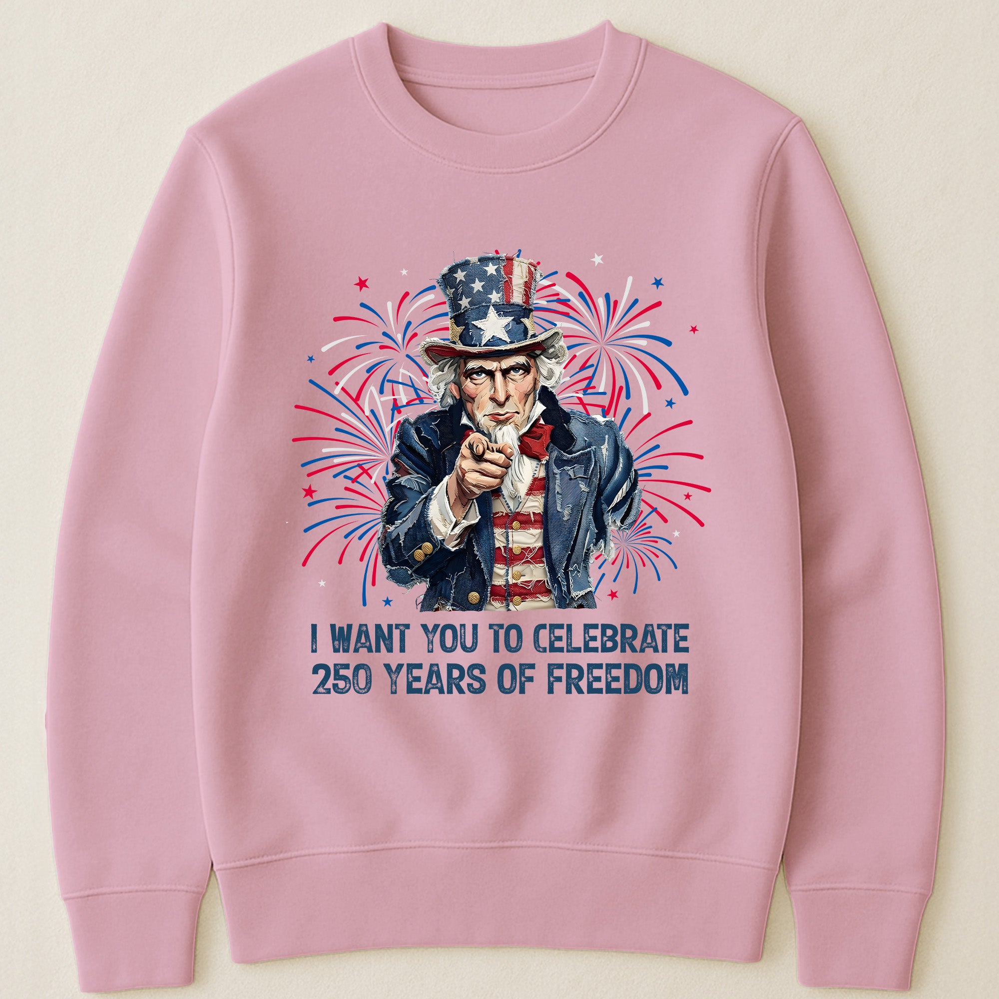 Patchwork Style Usa Uncle Sam Print - Shirt