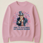 Patchwork Style Usa Uncle Sam Print - Shirt