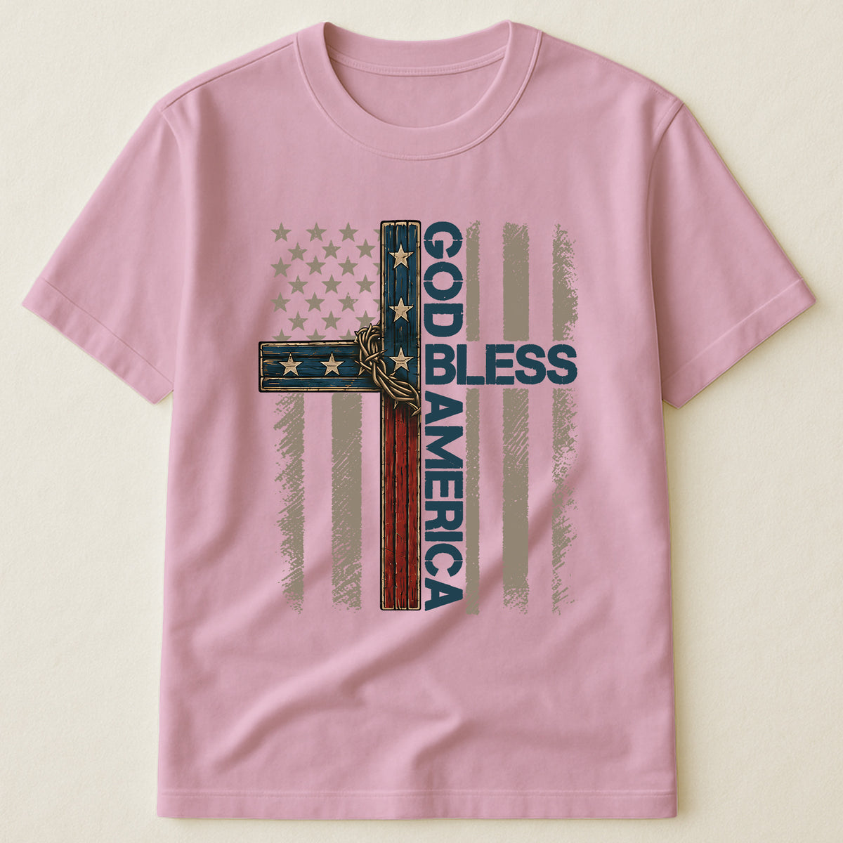 Cross God Bless America - Shirt