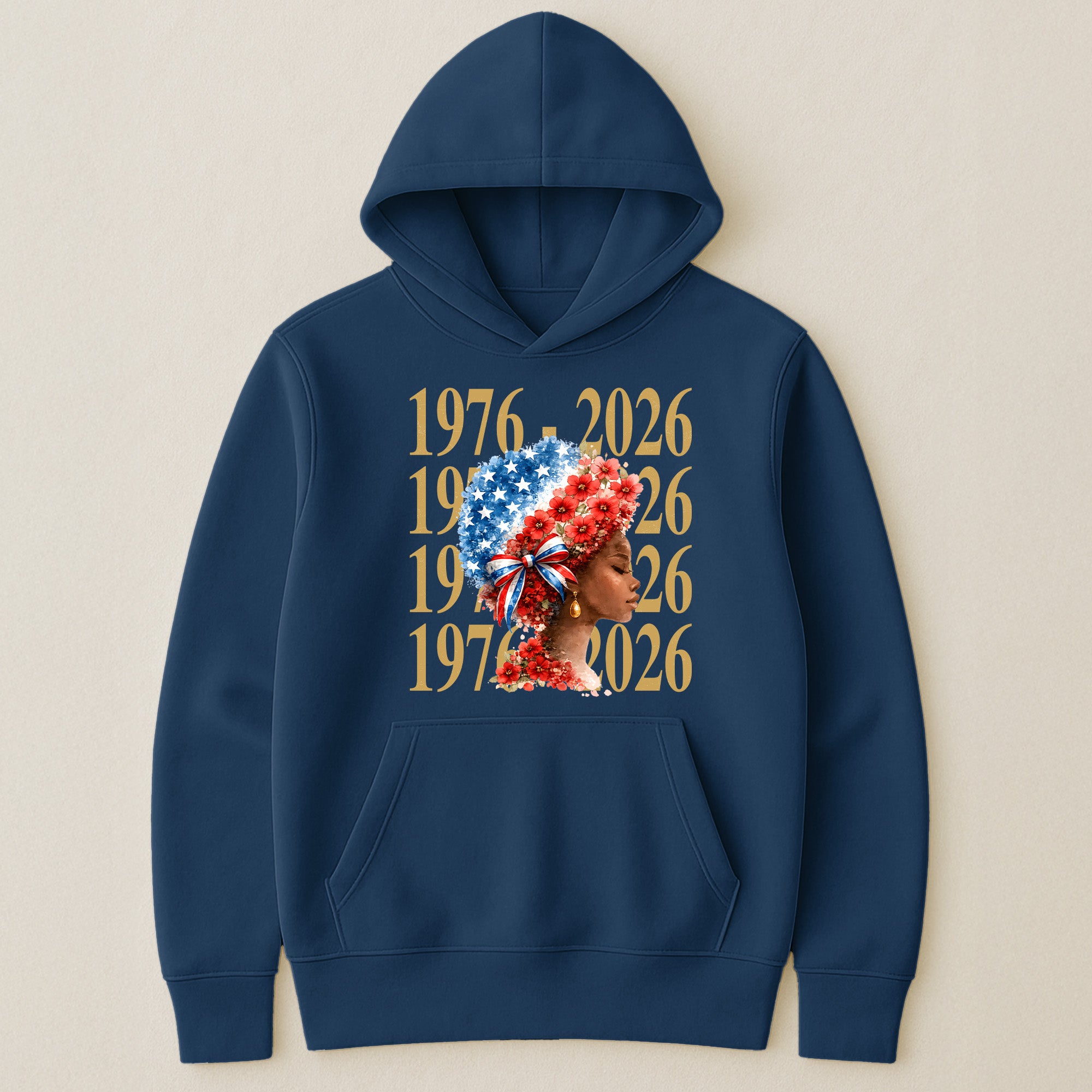 Black Woman Patriotic Afro - Shirt