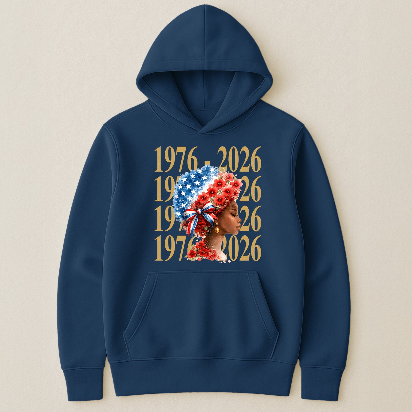 Black Woman Patriotic Afro - Shirt