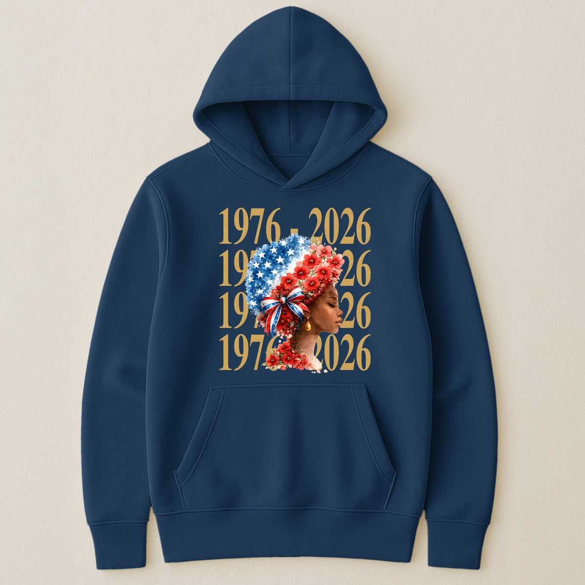 Black Woman Patriotic Afro - Shirt
