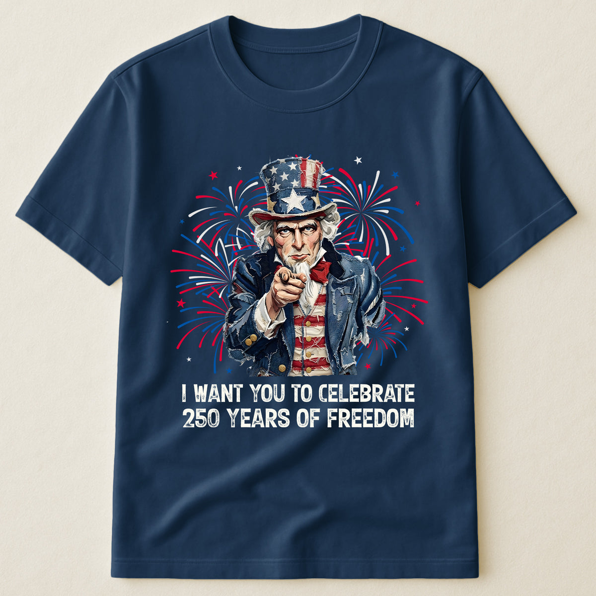 Patchwork Style Usa Uncle Sam Print - Shirt