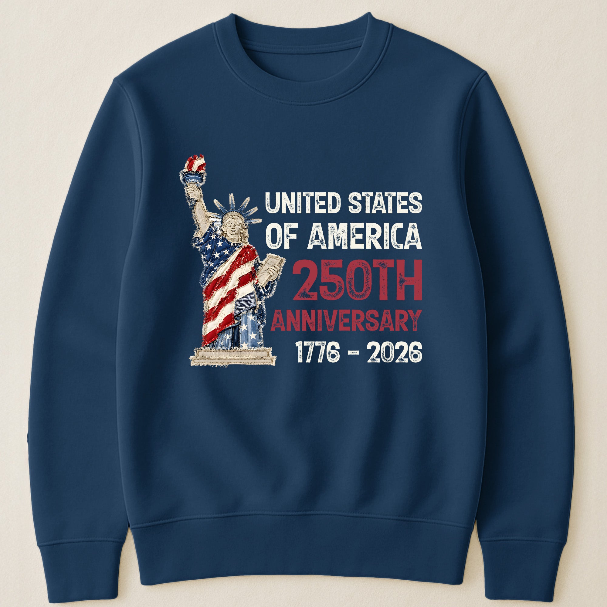 Patchwork Style USA Statue Of Liberty Print - Shirt