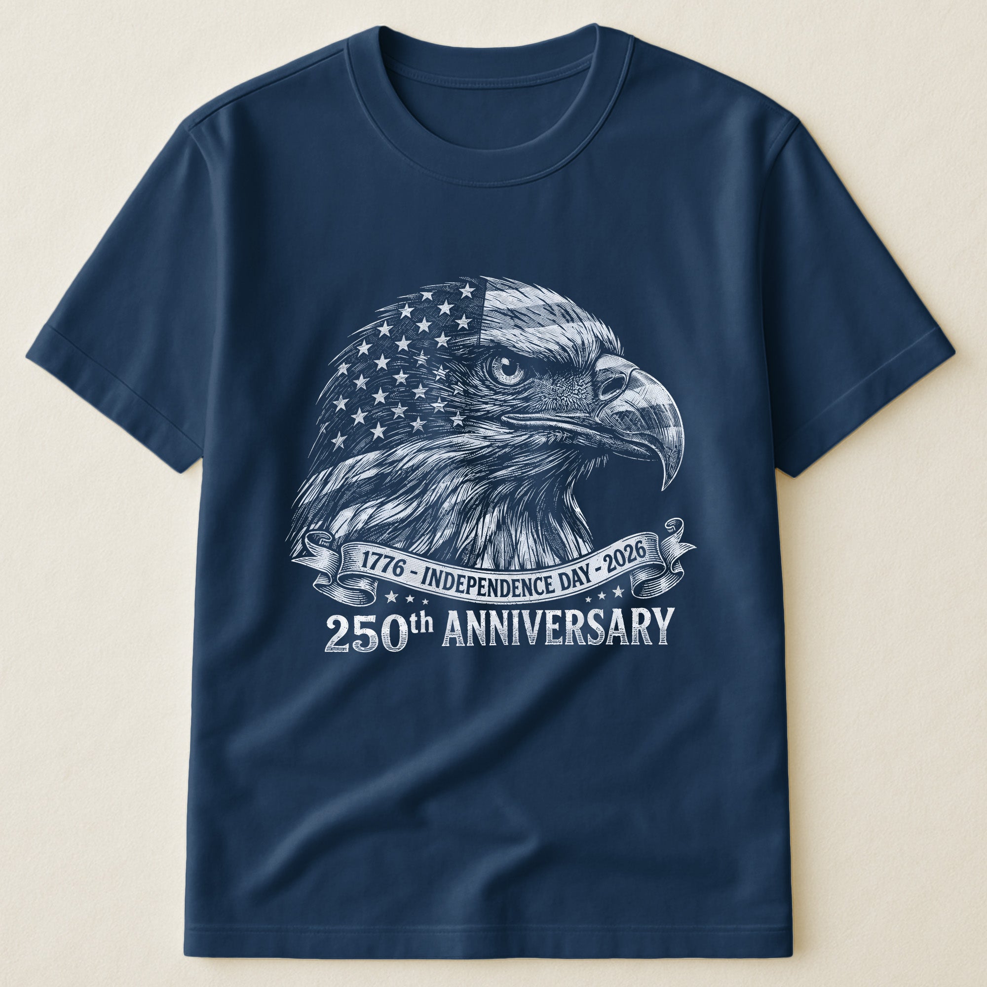 Bald Eagle Usa 250Th Anniversary Monochrome - Shirt