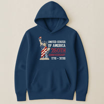 Patchwork Style USA Statue Of Liberty Print - Shirt