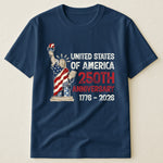Patchwork Style USA Statue Of Liberty Print - Shirt