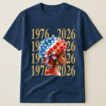 Black Woman Patriotic Afro - Shirt