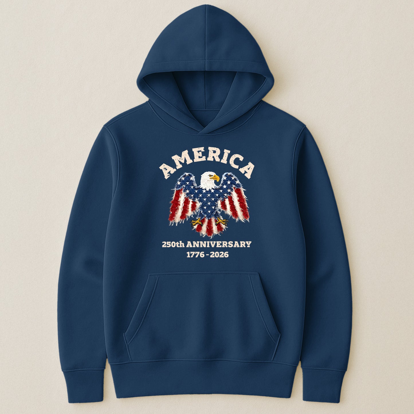 Patchwork Style USA Bald Eagles Print - Shirt