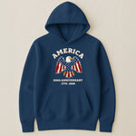 Patchwork Style USA Bald Eagles Print - Shirt