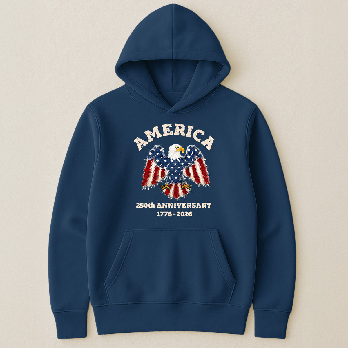 Patchwork Style USA Bald Eagles Print - Shirt