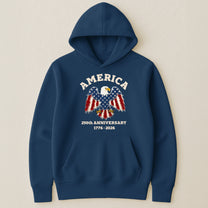 Patchwork Style USA Bald Eagles Print - Shirt