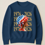 Black Woman Patriotic Afro - Shirt